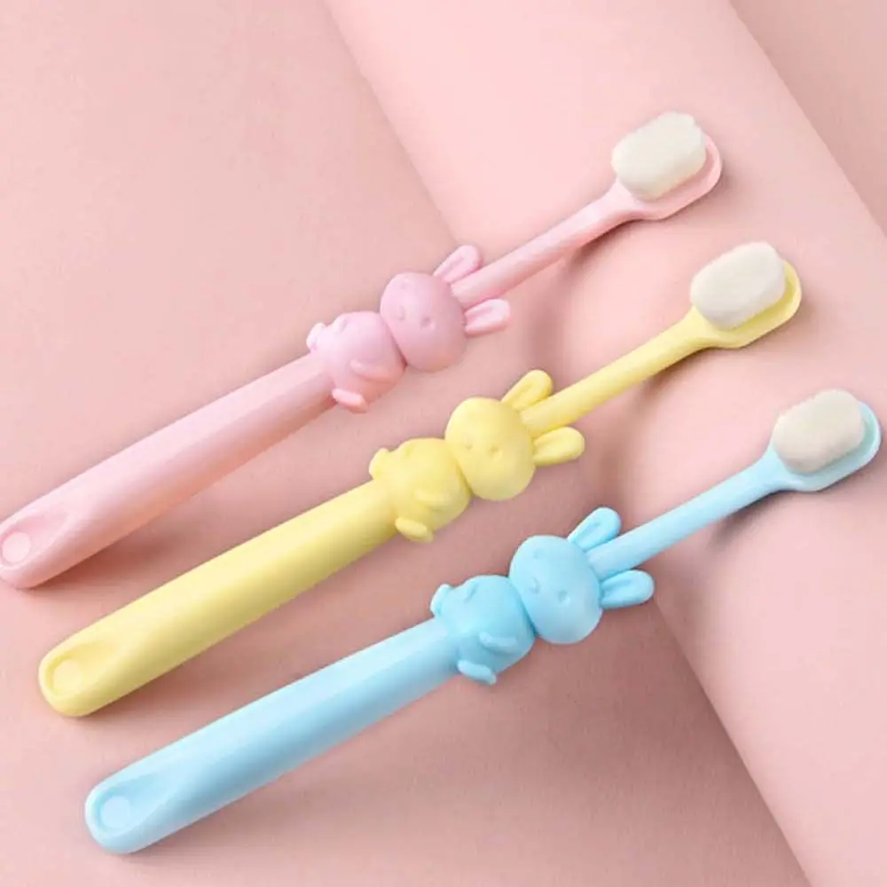 

Japan Children Cartoon Handle Micro-Nano Kids Toothbrush Anti Bacteria Ultra Fine Soft Baby Toothbrush Oral Care Tool