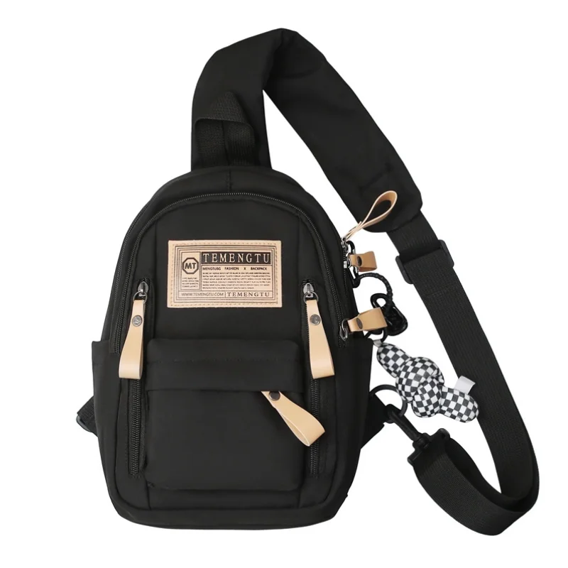 Outdoor leisure small satchel leisure Student activism one shoulder small backpack large capacity cross body bag for men and wom