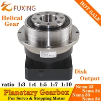 vrt60 90 110 disk output gear reducer precision helical planetary gearbox for nema23 34 stepping motor and 400w 750w servo motor