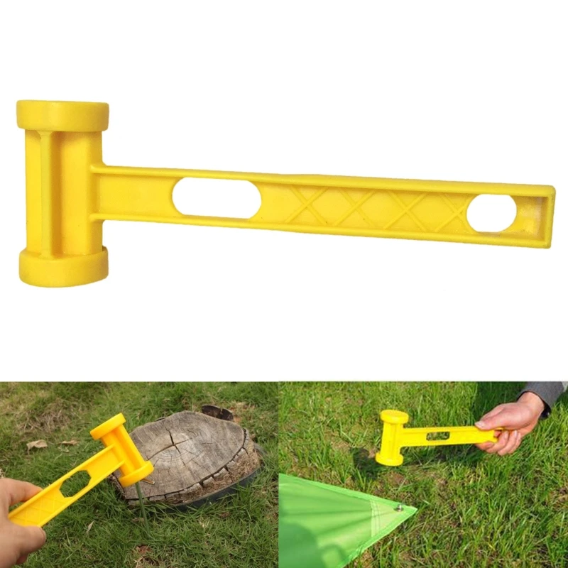 

Camping Hammer Heavy Duty Tent Stake Hammer Tent Peg Mallet Practical Peg Hammer Tool for Outdoor Hiking Backpacking