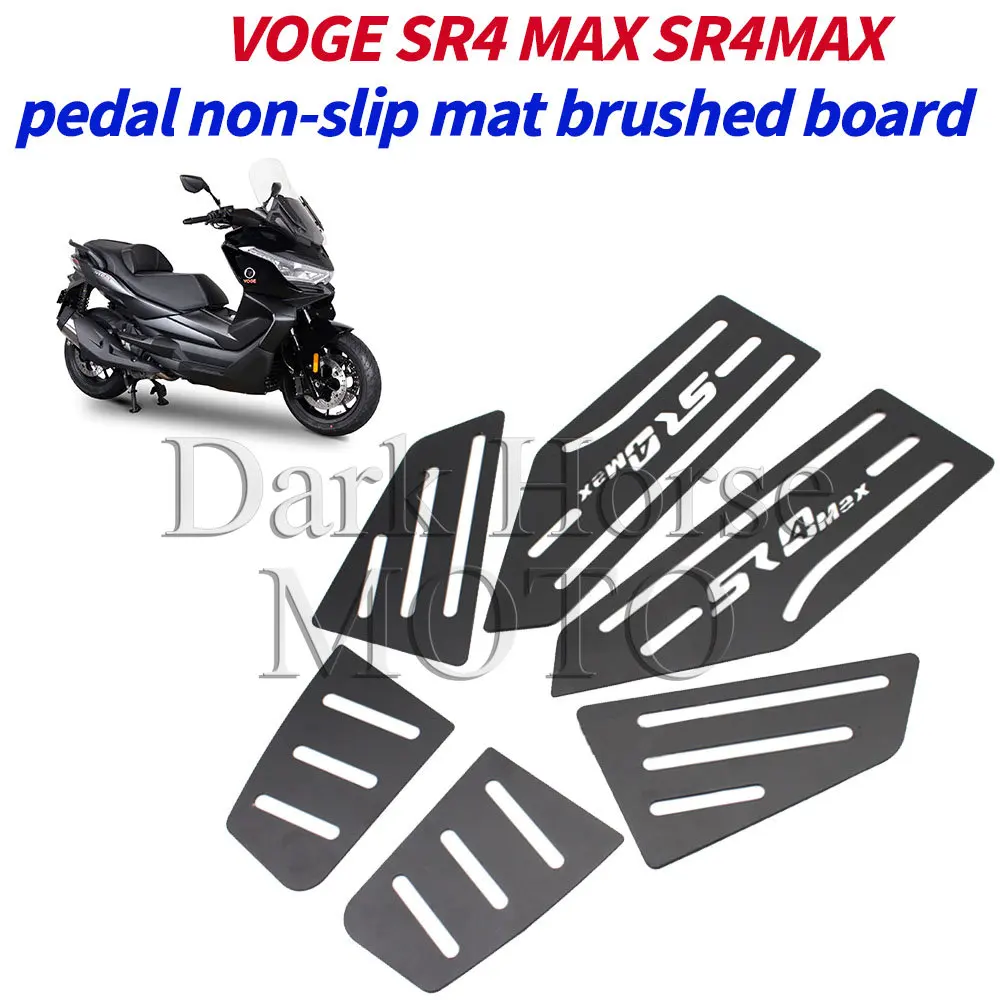 

Motorcycle Modified Stainless Steel Pedal Pedal Non-slip Mat Brushed Board FOR VOGE SR4 MAX SR4MAX