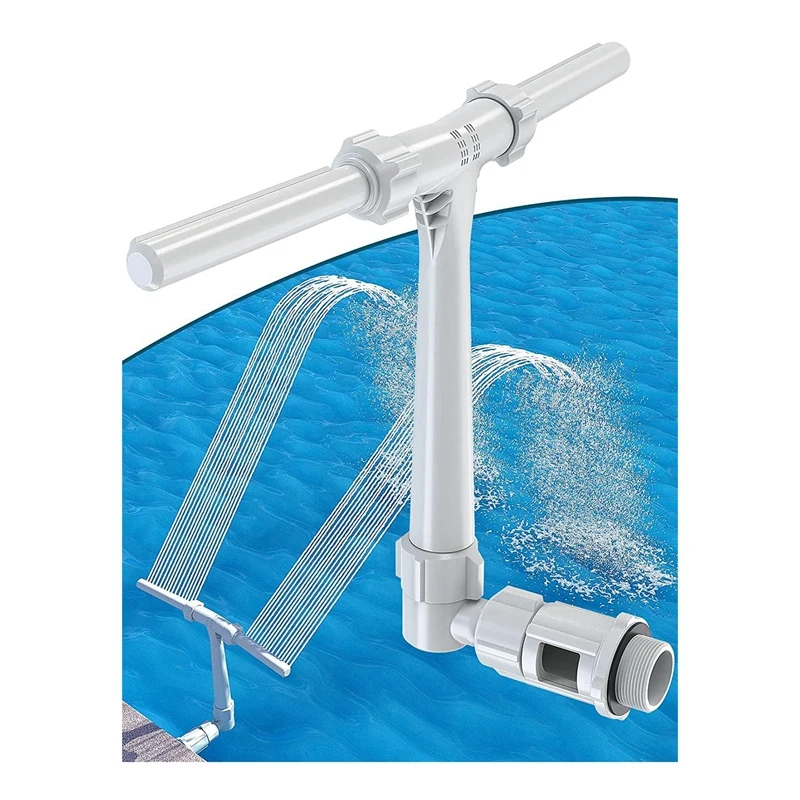 

Dual Spray Pool Fountain Pool Cooling Sprinkler System With Adjustable Height Pool Sprayer Fountain For Swimming Pool