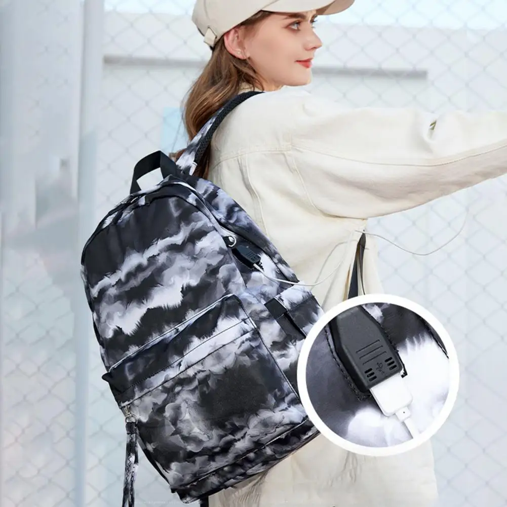 Popular Student Backpack Large Capacity Lightweight Student Pencil Bag Girls School Bag 3Pcs/Set