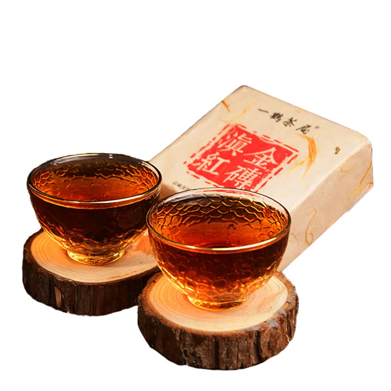 

2021 Year Ancient Old Tree Yunnan Dian Hong Golden Buds Dianhong Brick Black Chinese Tea250g