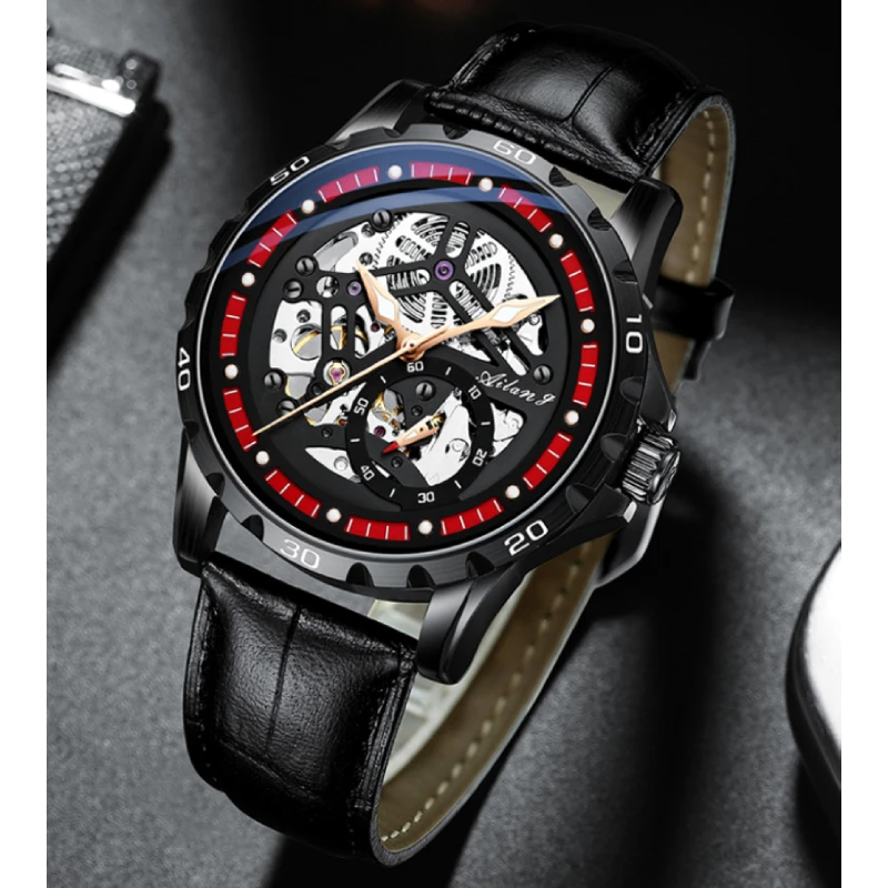 AILANG 2022 new watch men's mechanical watch automatic black technology luminous new fashion men's watch