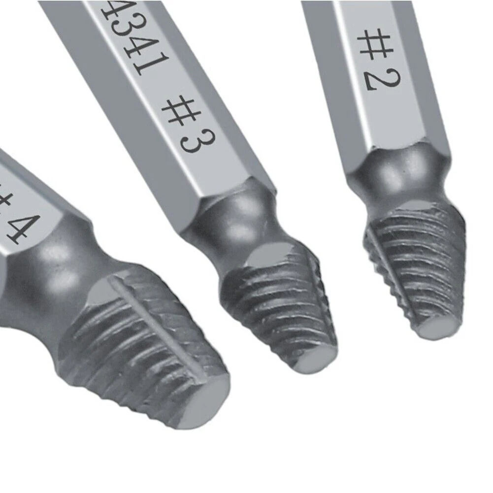 

Part Extractor Set Extractor Practical Tap 6Pcs Accessories Damaged Screw Drills Tools Kit Easy Out Set Brand New