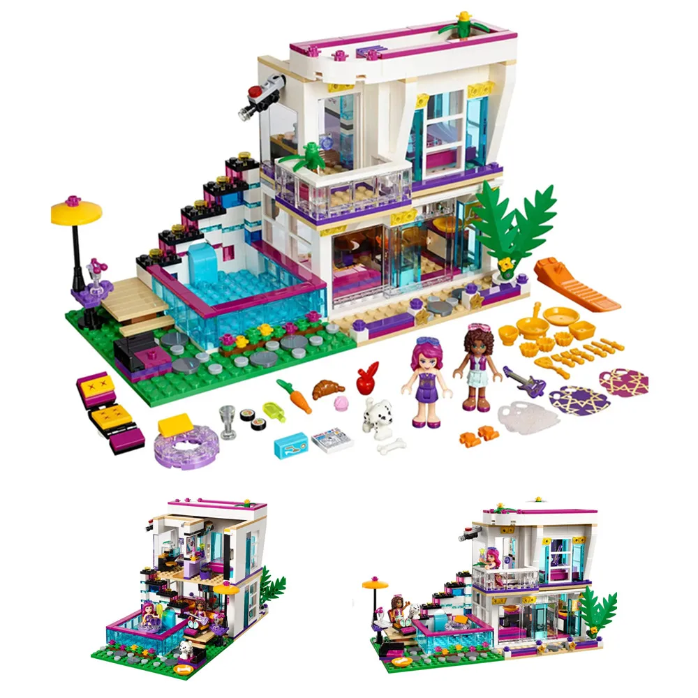 

New Pop Star Livi's House Building Block Friends Fit 41135 10496 Bricks for Girls Figures Bricks Toys Children Kid Gift Diy Set