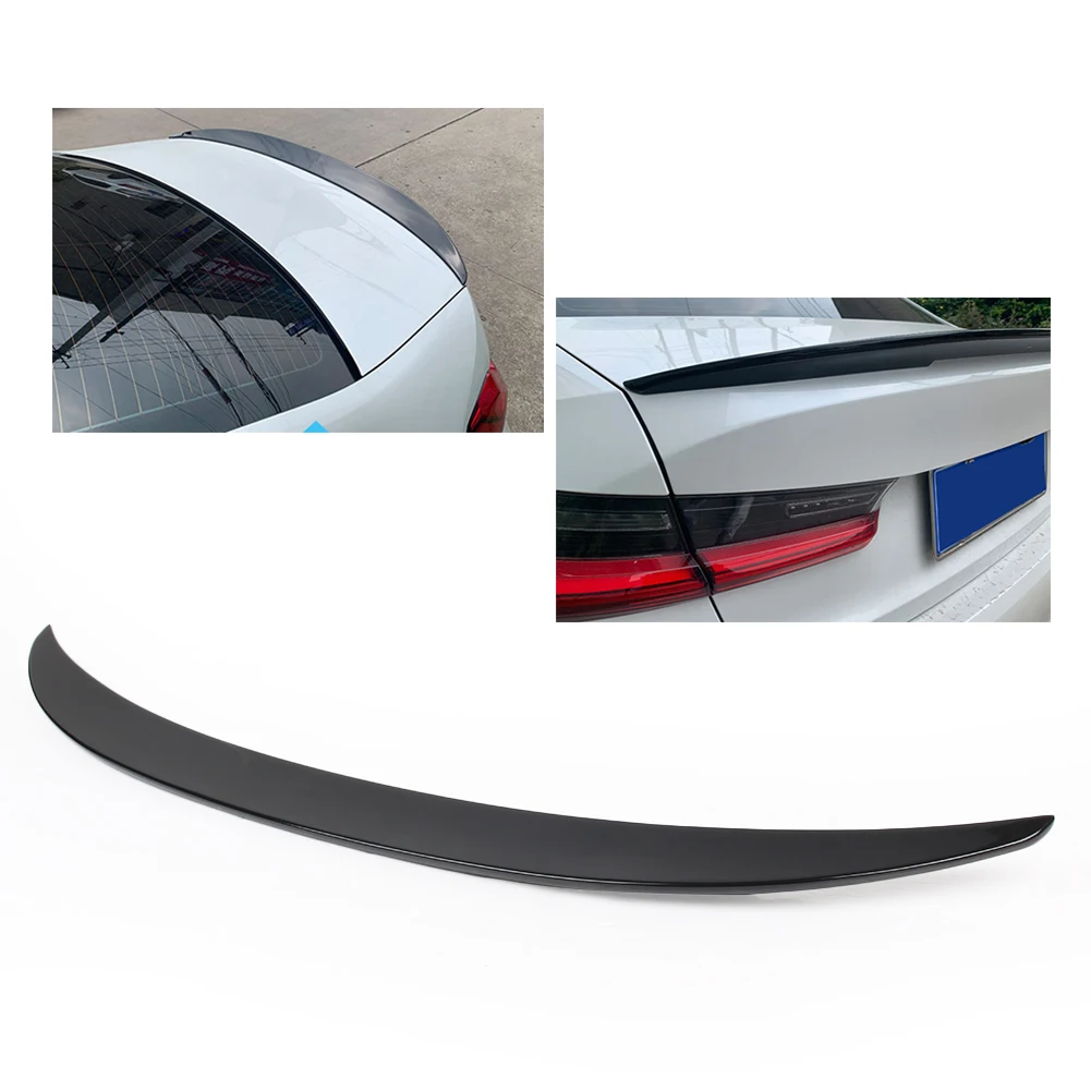 Глянцевый черный автомобильный задний спойлер для багажника накладка на крыло BMW