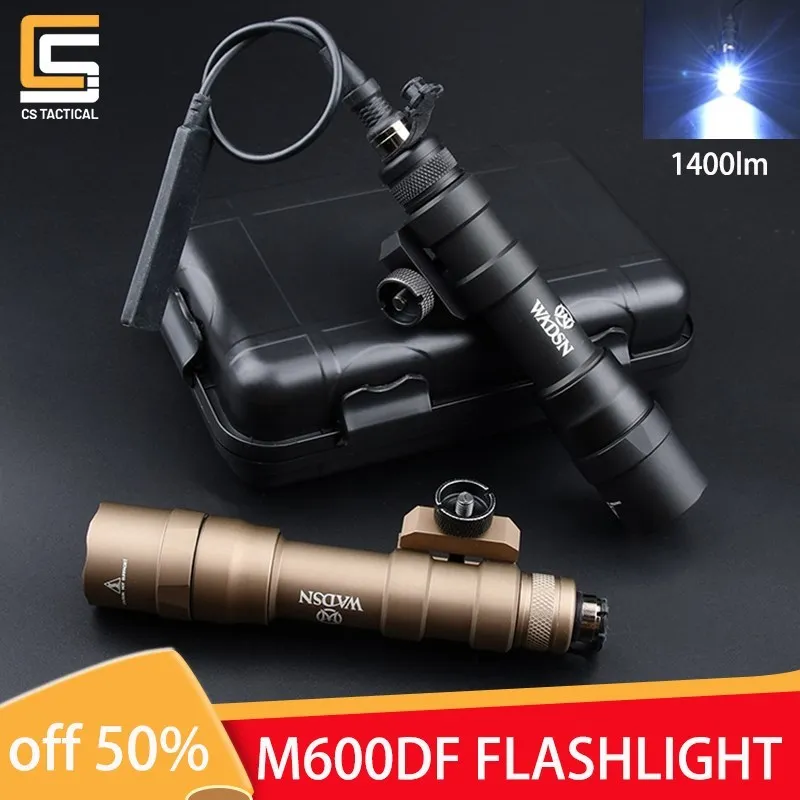 

WADSN Surefir M600 M600DF Tactical Weapn Flashlight Airsoft High Power Scout Light 1400 Lumens Pistol Gun Picatinny Accessories
