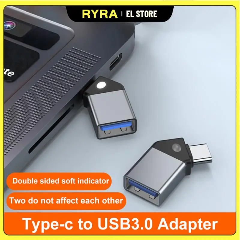 

RYRA Aluminum USB Type C Adapter Male To USB 3.0 Female OTG Cable Converter Portable TypeC Adapter For MacBook And Smartphone