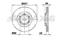 

AE0478 for front brake disc mirror air FRONTERA A 2.4I / 2.3 TD 92 98
