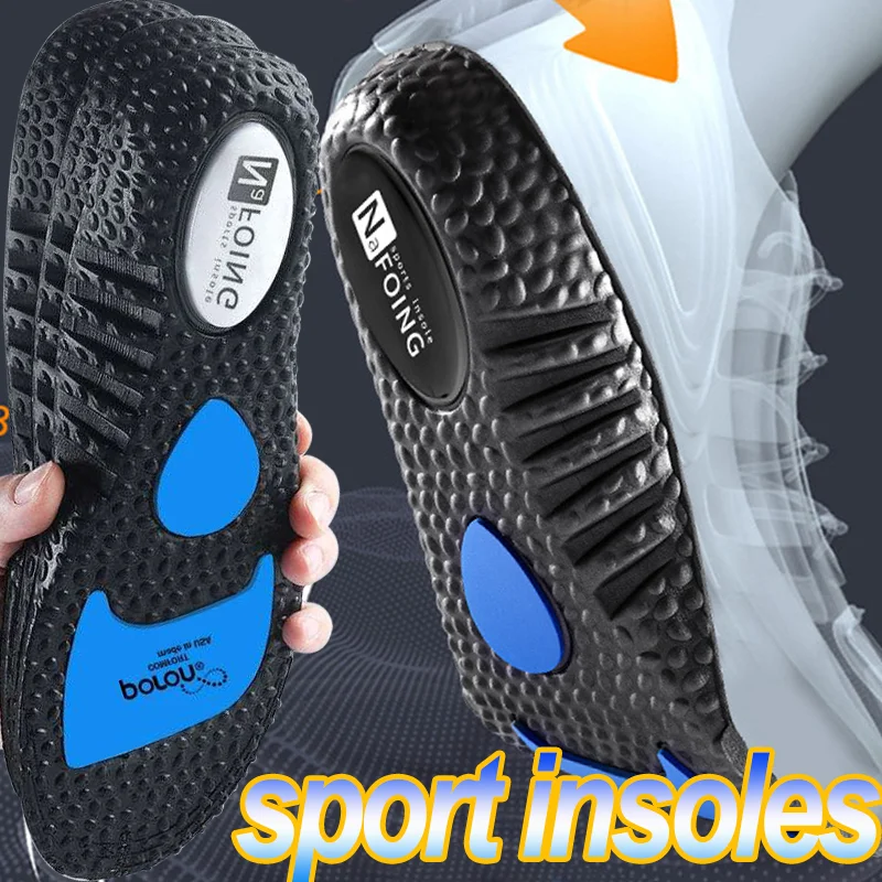 

Memory Sponge Sports Insole Men Women Shoe Pads High Elasticity Silicone Shock Absorption Soft Insoles Arch Support Care Cushion