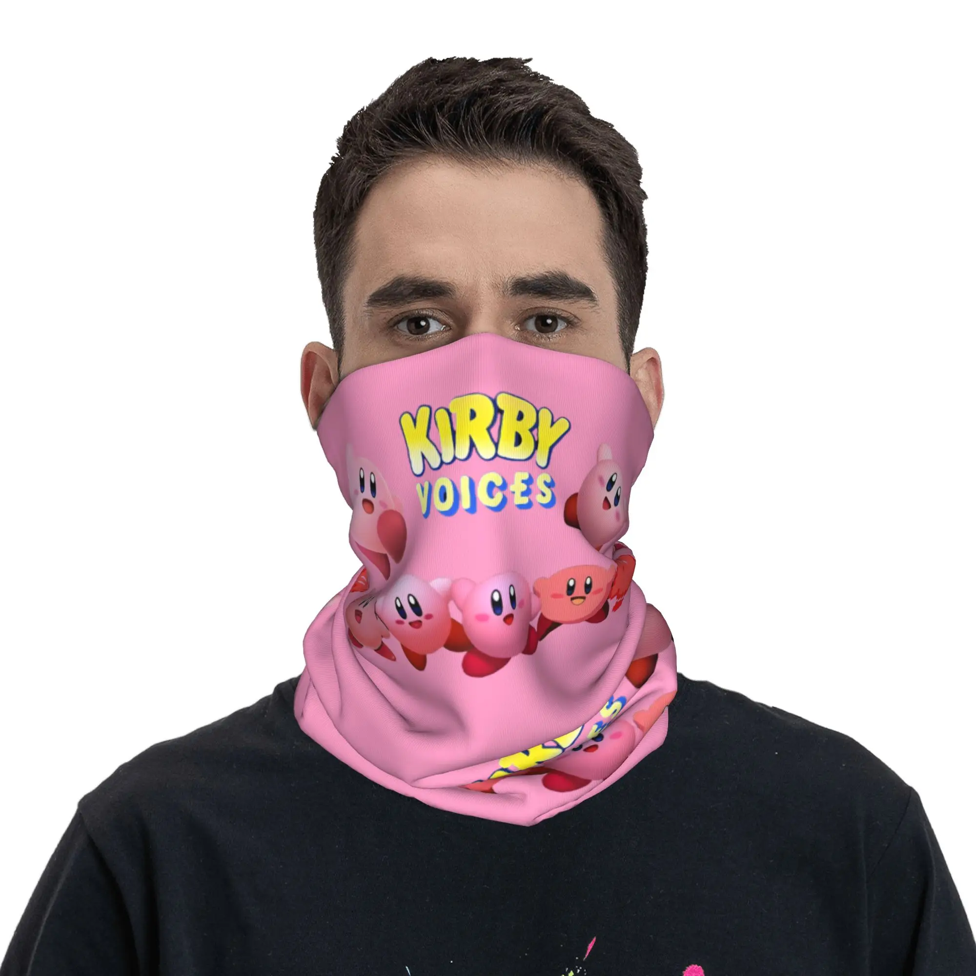 Фото Многофункциональный шарф-бандана Custom K-Kirbys для мужчин и женщин: защита от УФ-лучей, зимний, классический, с персонажами мультфильмов, для езды на велосипеде №4