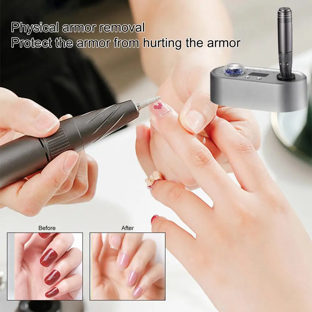 

Practical Manicure Polisher Stable Base Adjustable Speeds Locking Handle Nail Polish Machine for Beauty Center