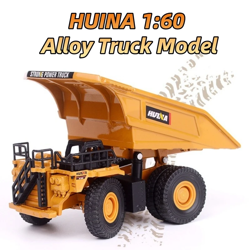 

Huina 1:60 Alloy Dump Truck Model Mini Full Metal Diecast Car Model Toys for Boys Hobby Collection Home Decoration Childern Gift