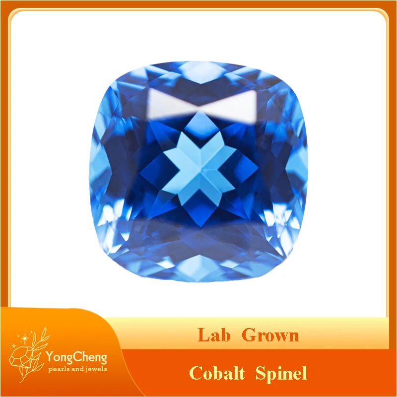 Лидер продаж выращенная в лаборатории кобальтовая шпинель квадратная подушка VVS1