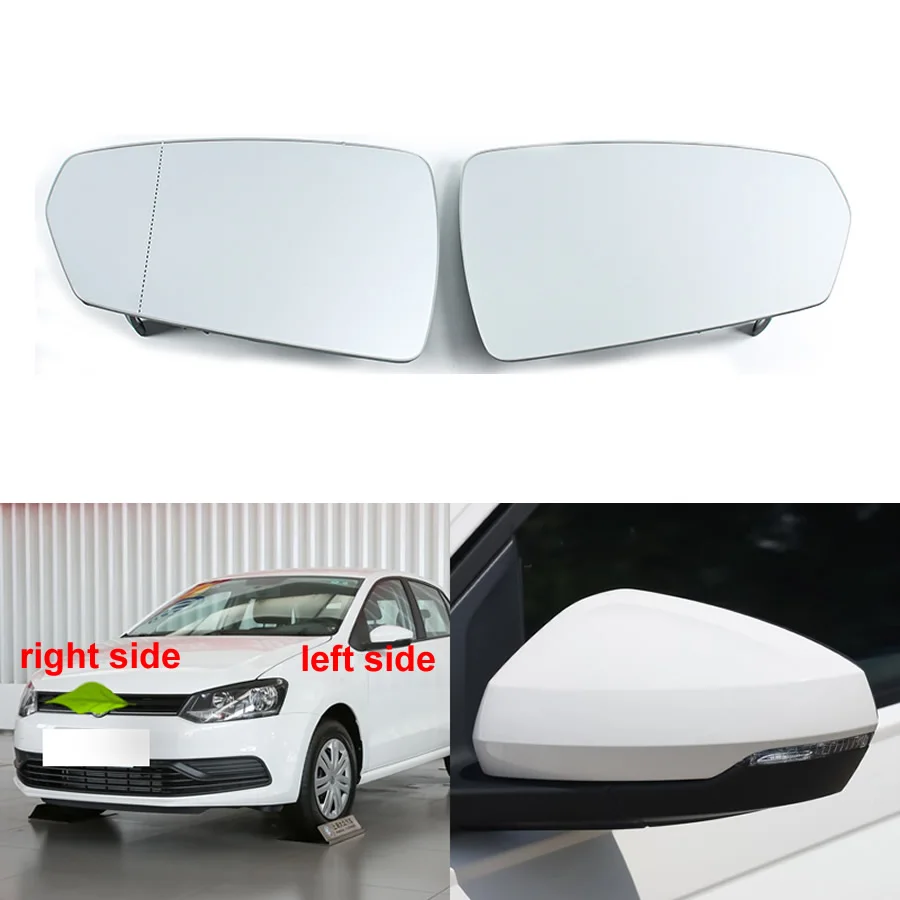 

Автомобильные аксессуары для Volkswagen VW Polo 2019 2020 2021 2022, линзы для бокового зеркала заднего вида, светоотражающие Стеклянные линзы с нагревом, 1 ...