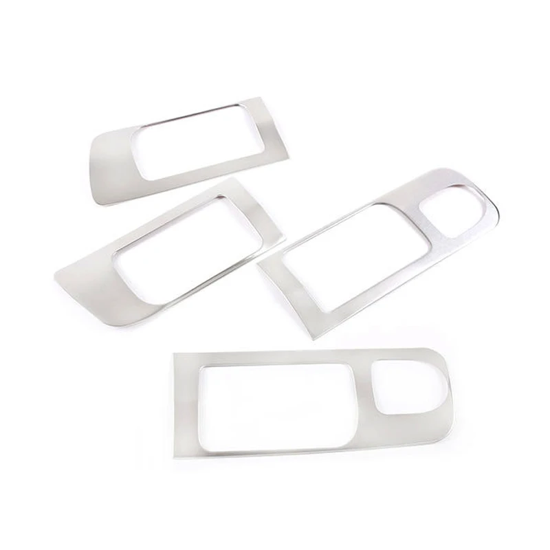 

4pcs/Set Silver Stainless Steel Inner Door Handle Frame Cover Decor Fit for Toyota Tundra 2014 2015 2016 2017 2018-2021 LHD
