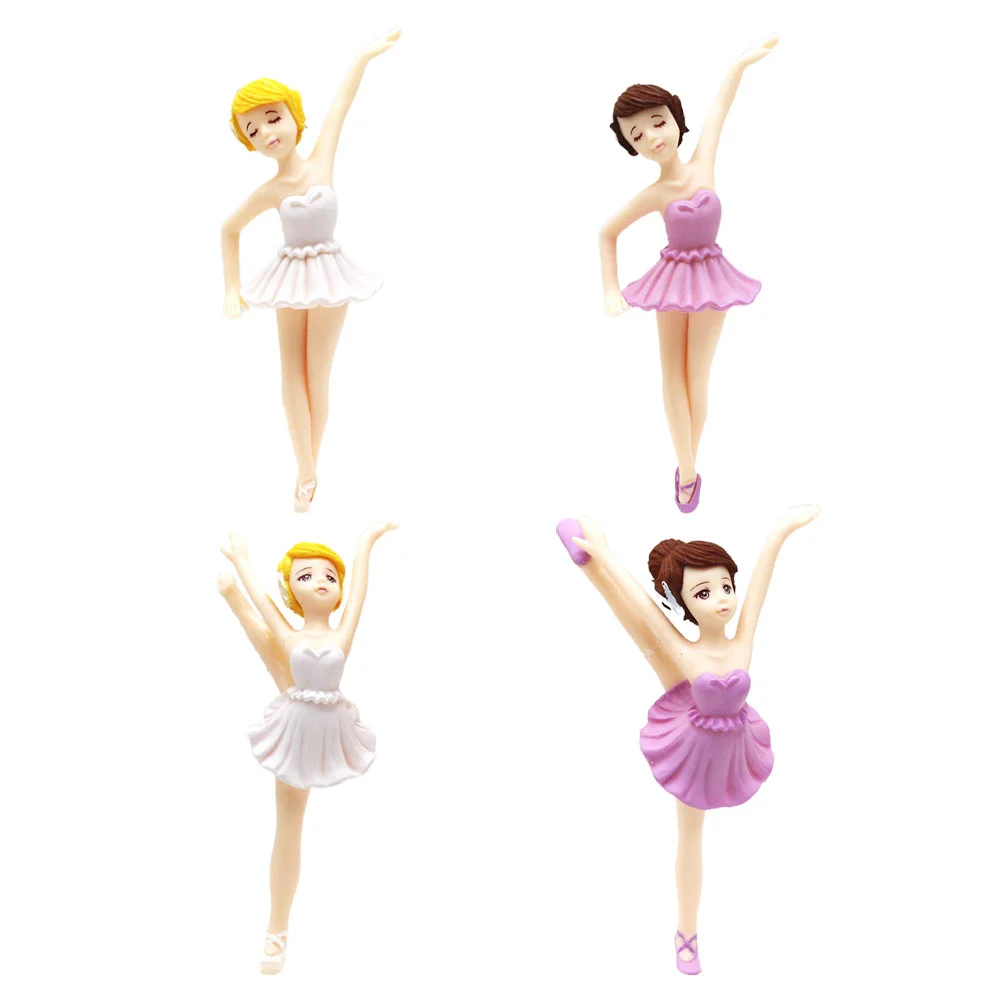 

Ballet Cake Figurine Dancer Figurines Birthday Decorations Cupcake Toppers Silhouette Girls Statue Girl Ornament Table Layout