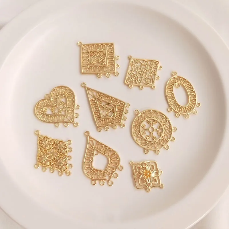 

1Pcs Alloy Casting Geometric Vintage Tassel Charms Pendant For DIY Necklace Bracelet Earrings Jewelry Accessories Supplies