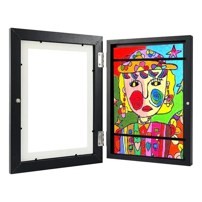 

Artwork Display Picture Frame Front Opening Children's Hinged Art Photo Frame Art Display For Kids Artwork Photos Crafts Drawing