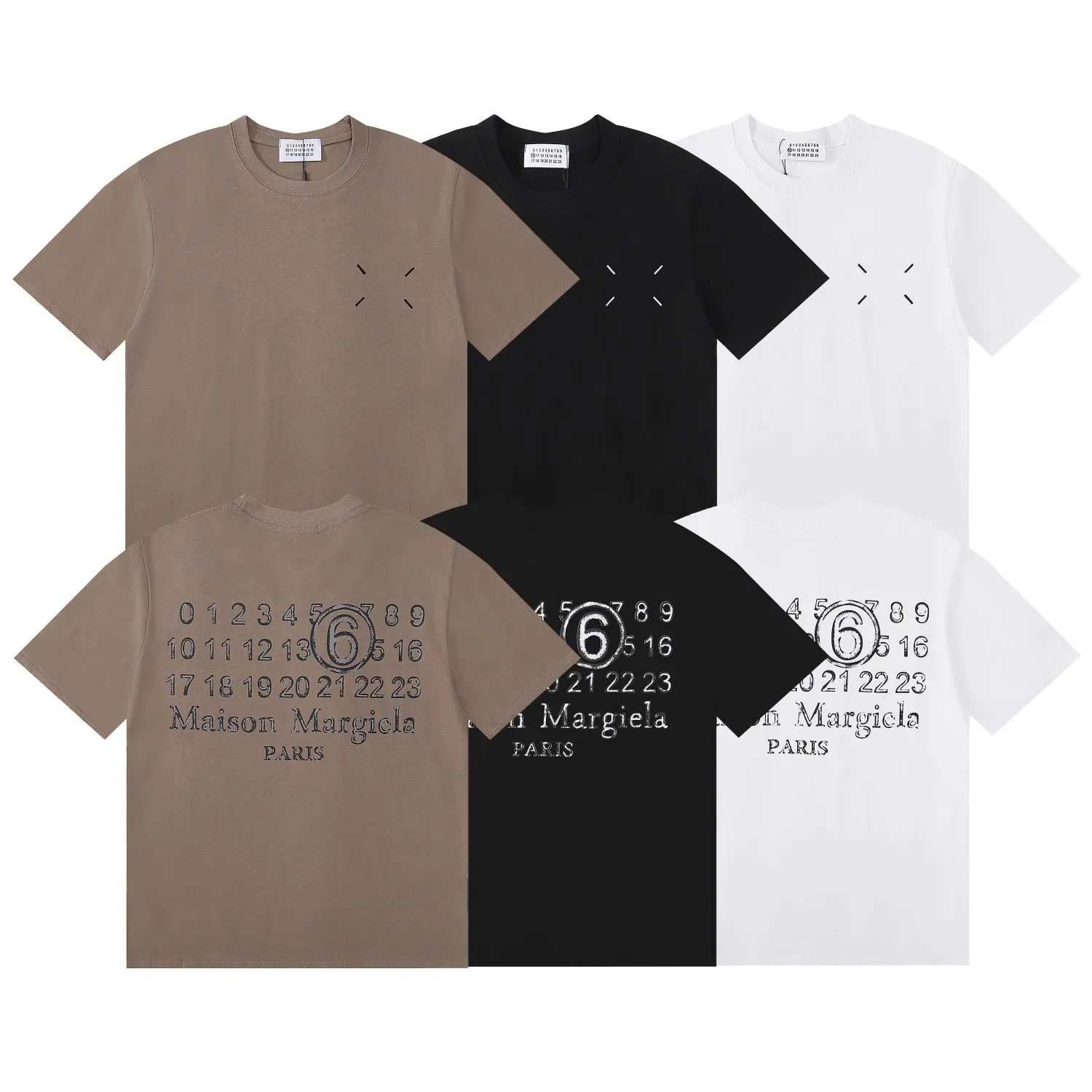 

Maison Margiela T-shirts Summer Men's Women's 23SS New MM6 Classic Logo Printing Oversized Tops Tees Couple Harajuk T Shirt
