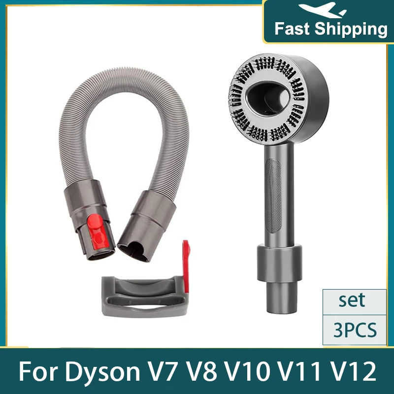 

Щетка для ухода за шерстью домашних животных, совместимая с пылесосом Dyson V11, V10, V8, V7, гибкий удлинитель, сменные детали