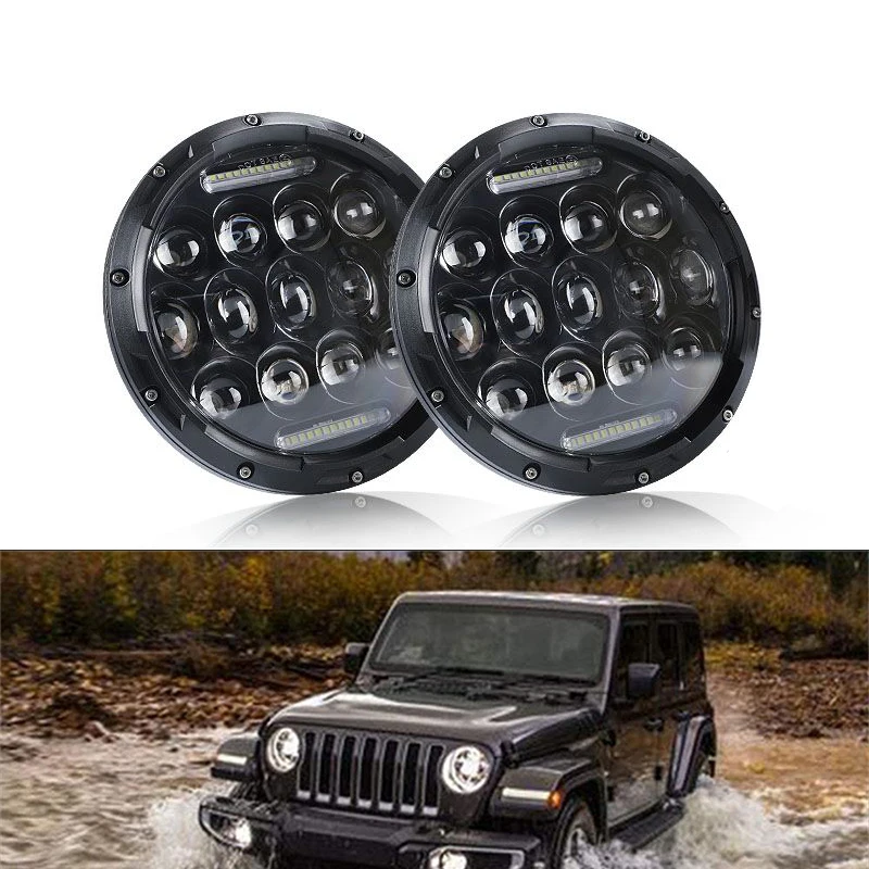 

7 Inch Headight Bulbs LED Kit H4 Hi/Lo 12V 24V Running Light Beam Daytime Round For Car Jeep Light LADA Niva 4x4 Car Accessories