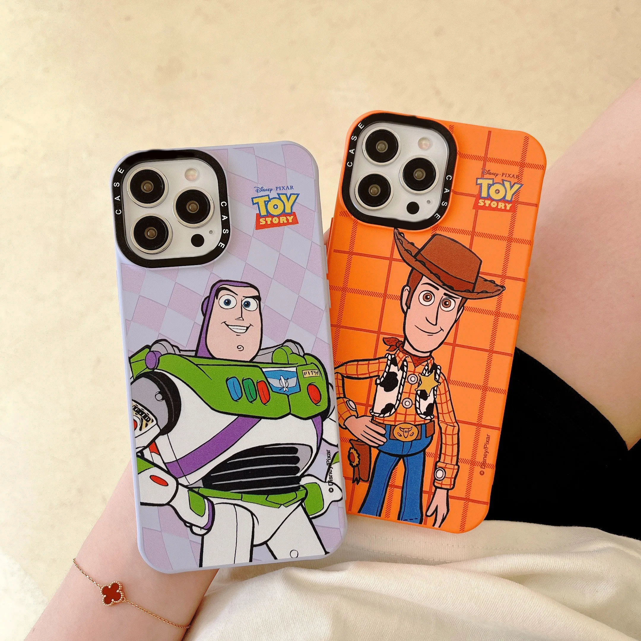 

Cartoon Disney Toy Story Woody Phone Case For iPhone 13 12 11 Pro Max XR XS MAX 8 X 7 SE Couple Anti-drop Silica Gel Soft Cover