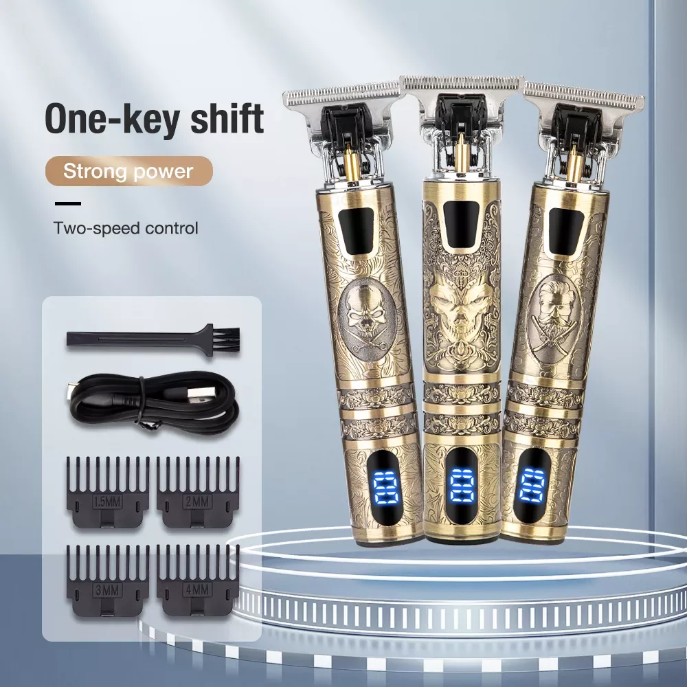 

Electric Hair Cutting Machine For Men Professional Hair Trimmer Set Professional USB Cordless Barber Beard Shaver 0mm
