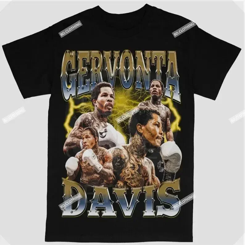 Футболка Gervonta Davis боксерская футболка Ретро Rap 90s AN16816