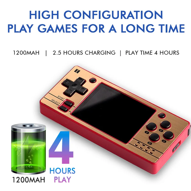 Q20 Mini 64-битная портативная игровая консоль с открытой системой Linux 2 4-дюймовый HD OCA