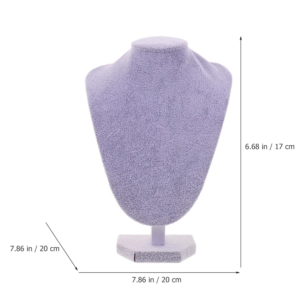

Choker Necklace Jewelry Holder Stand Pendant Rack Organizer Display Chains Bust
