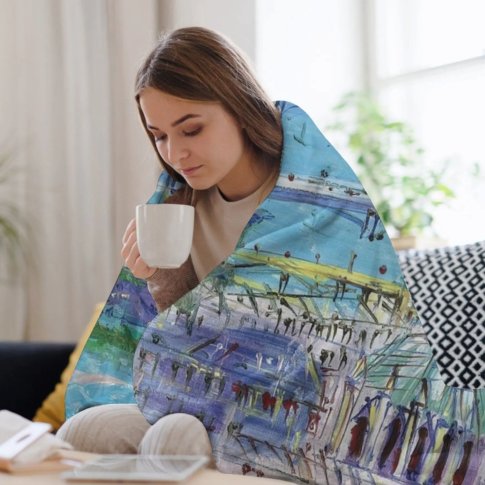 Одеяло Raoul Dufy Thermals для путешествий большой плед на диван одеяла