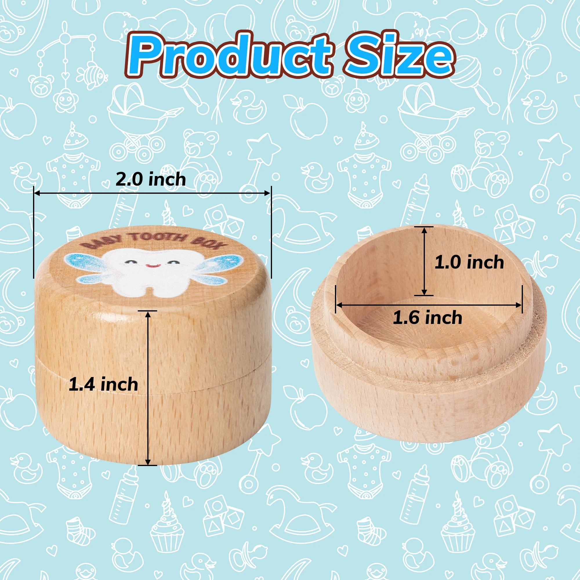 Деревянная Коробка-сюрприз Из 2 Упаковок Для Беременных