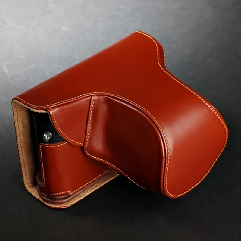 Фото Сумка для фотоаппарата XV, кожаный чехол X Vario, тип 107, тип 113, защитный чехол из воловьей кожи в стиле ретро №4