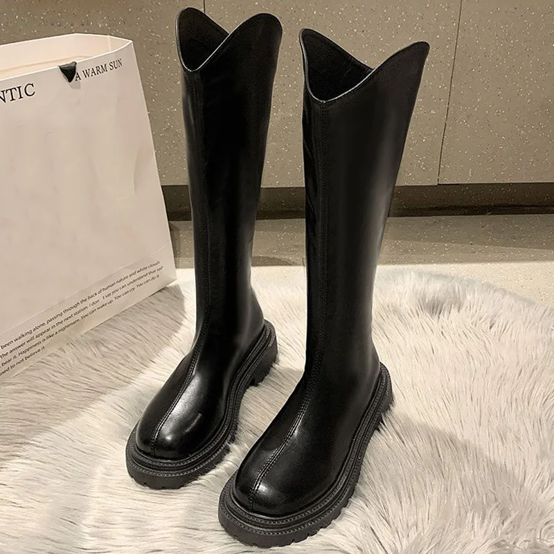 

2022 New Boots Women Comfortable Women's Boots Knee High Women Shoes Soft Keep Warm Sexy Fashion Winter Footwear Botas Mujer