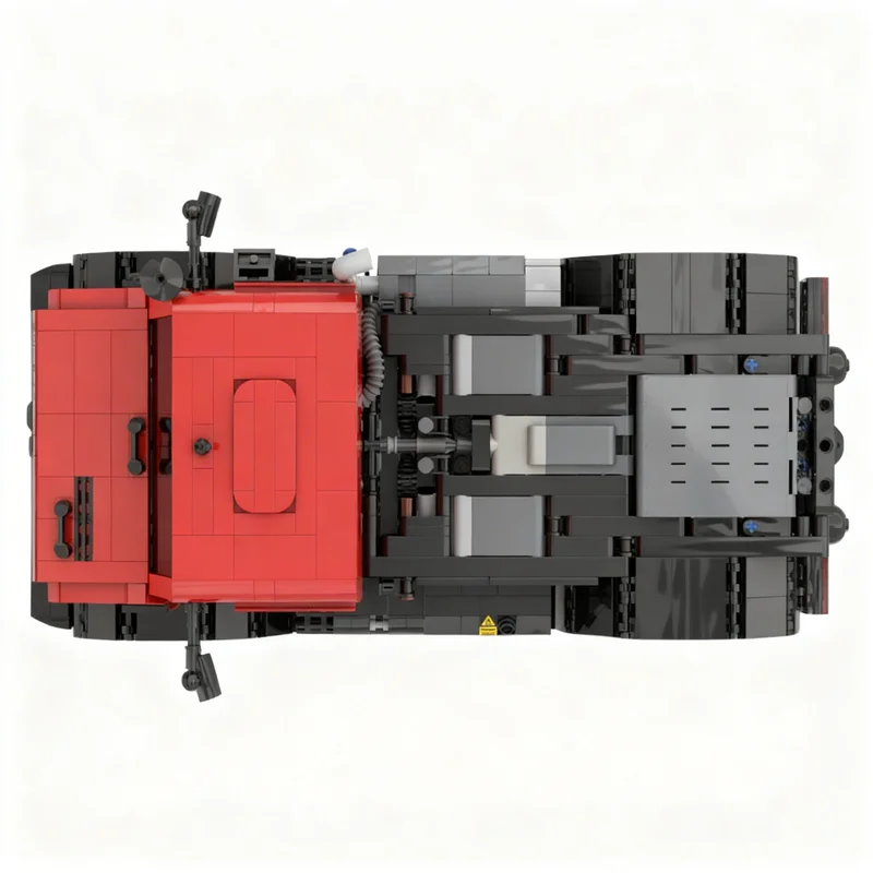 Фото 2107 деталей MOC Technical Expert Builder RED Mercedes Unimog U5023 Модульные Насадки Control+ Модель Строительных Блоков №4