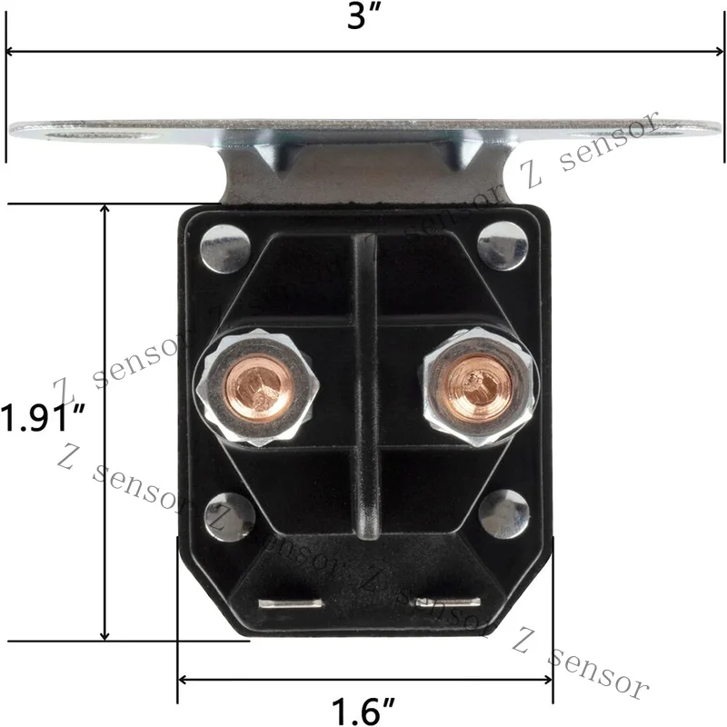 Фото Стартовое реле-соленоид Z+ 725-04439B 725-04439A 725-04439 435151 для MTD Cub Cadet №2