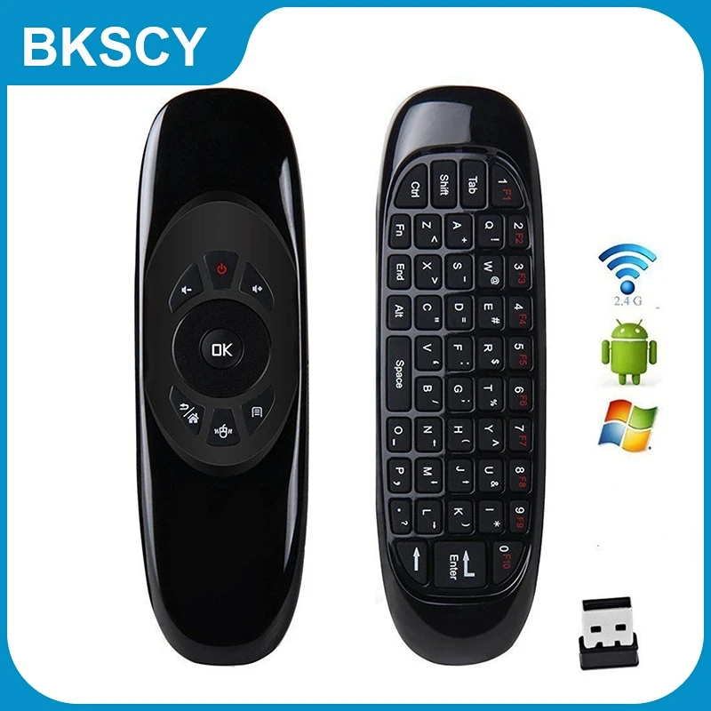 

2,4G беспроводной пульт дистанционного управления Air Mouse Мини-Клавиатура Fly Mouse перезаряжаемая для ТВ-приставки Android/ПК/ноутбука/проектора/игровой приставки