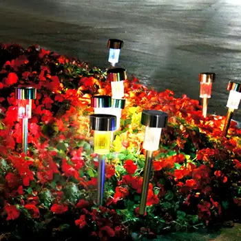 Outdoor Solar Lights Garden Lights Solar Powered Lamp Lantern Waterproof Landscape Lighting Pathway Yard Lawn Garden Decoration 3