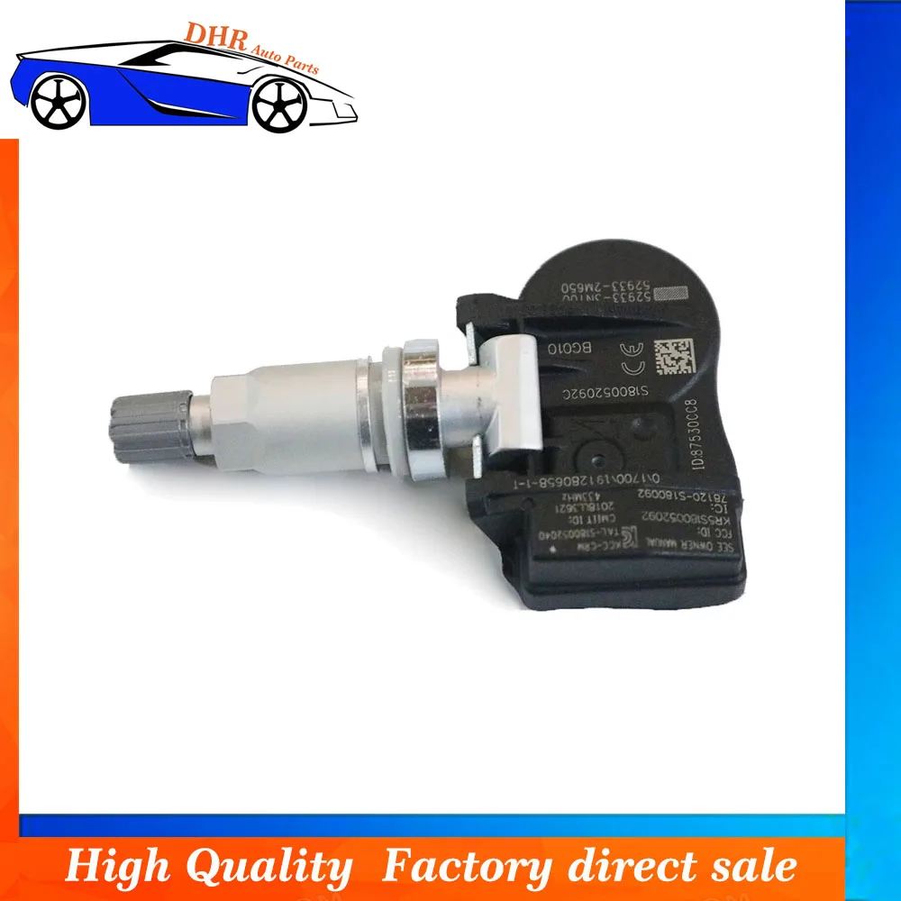 

52933-3N100 TPMS Tire Pressure Sensor Hyundai i30 I55 Equus Creta Kia Venga Sorenta Picanta Magentis Ceed 529333N100 52933-2M650