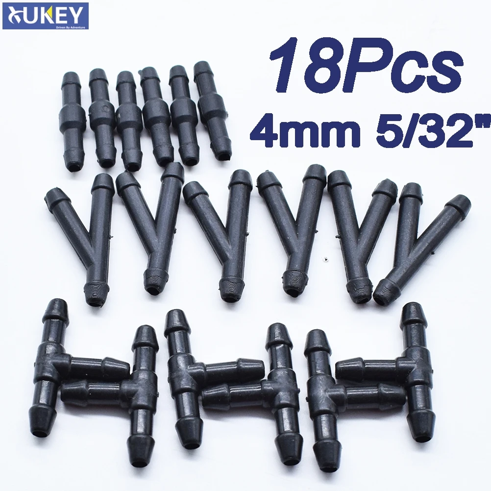 

Соединительный элемент X18 для омывателя лобового стекла, Соединительный адаптер для труб, прямая трехсторонняя Y-образная муфта для дворника, водяного насоса, шланга с зазубринами