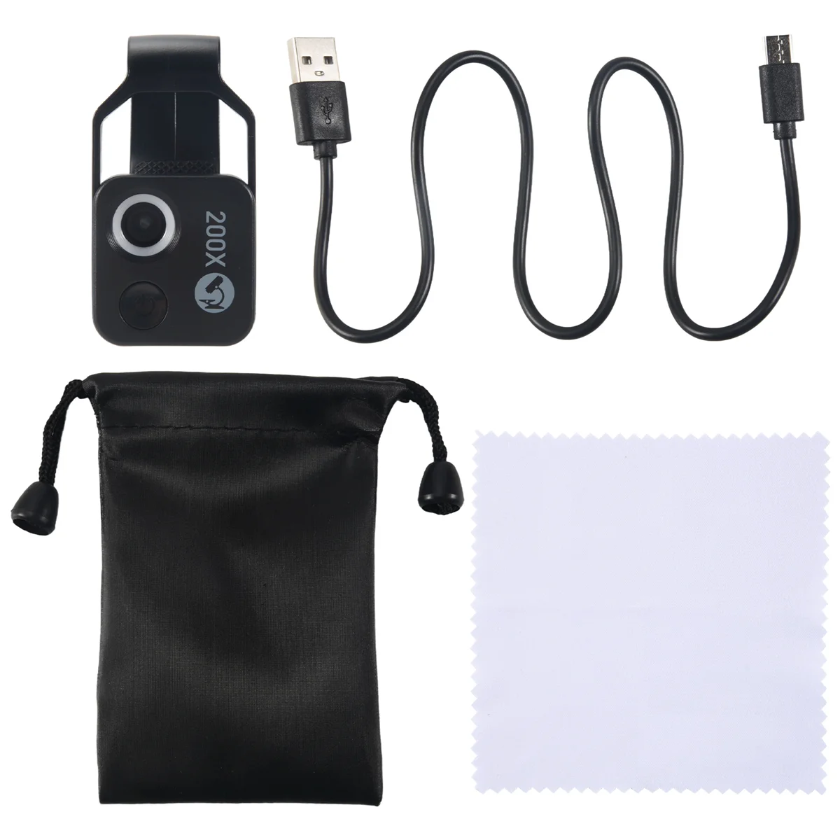 Аксессуар для микроскопа сотового телефона 200X с оконным микроскопом портативный