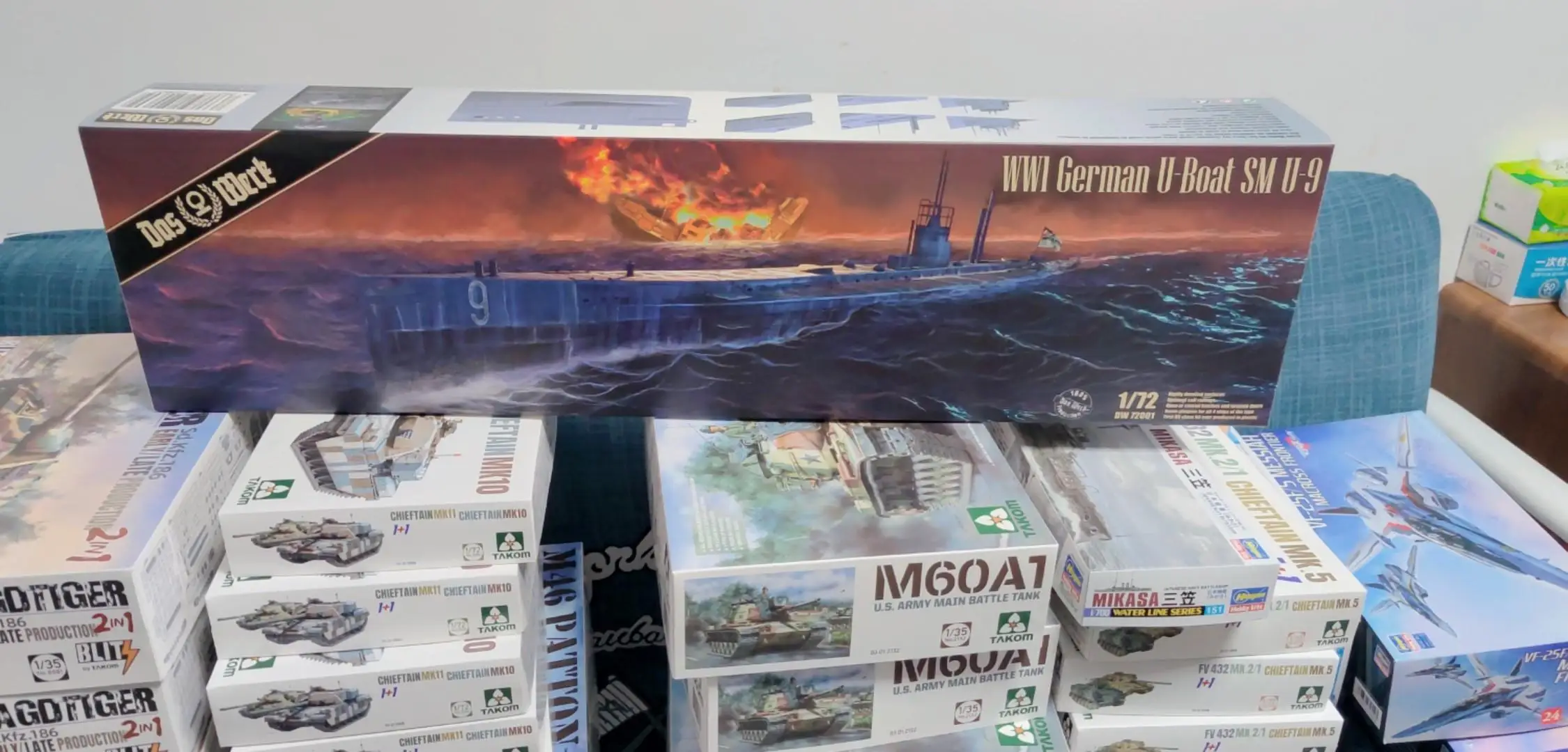 Das Werk DW72001 1/72 Scale WWI Germany U-Boat SM U9