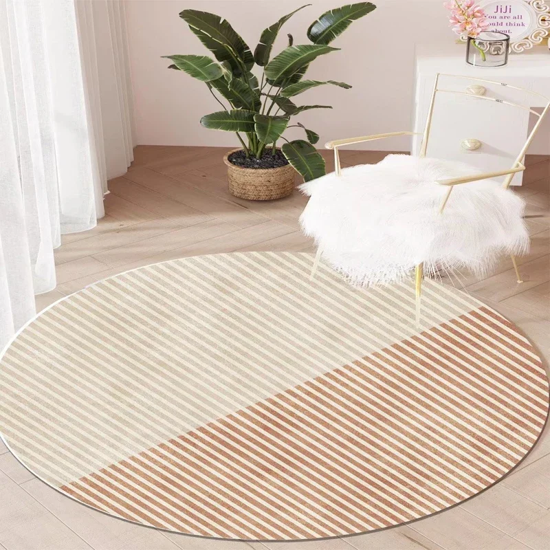 

Nordic Concise Round Mat Soft Carpets for Living Room 200x200 Cloakroom Area Rug Child Friendly Bedroom Decor Washable Foot Mat