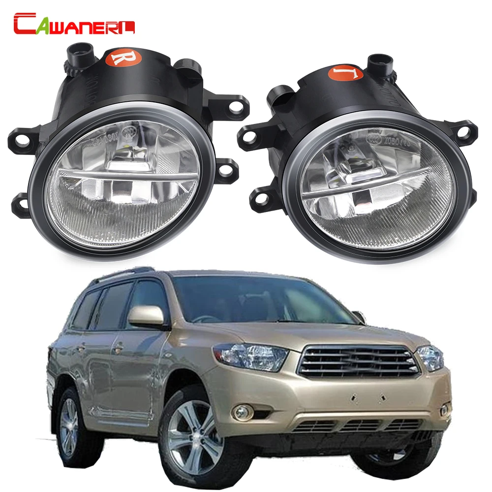 

2 X 30W Car Fog Light Assembly LED Fog Daytime Running Lamp DRL 3000LM 12V High Bright For Toyota Kluger GSU 40 Series 2007-2010