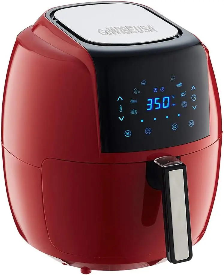 

5.8-Quart Programmable 8-in-1 Air Fryer XL + Recipe Book (Chili Red)