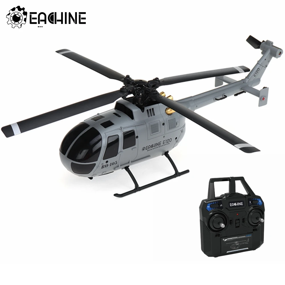 Eachine E120 RC Helicopter 2.4G 4CH 6-Axis Gyro Optical Flow Localization Flybarless Scale RC Drone Helicopter RTF RC Dron