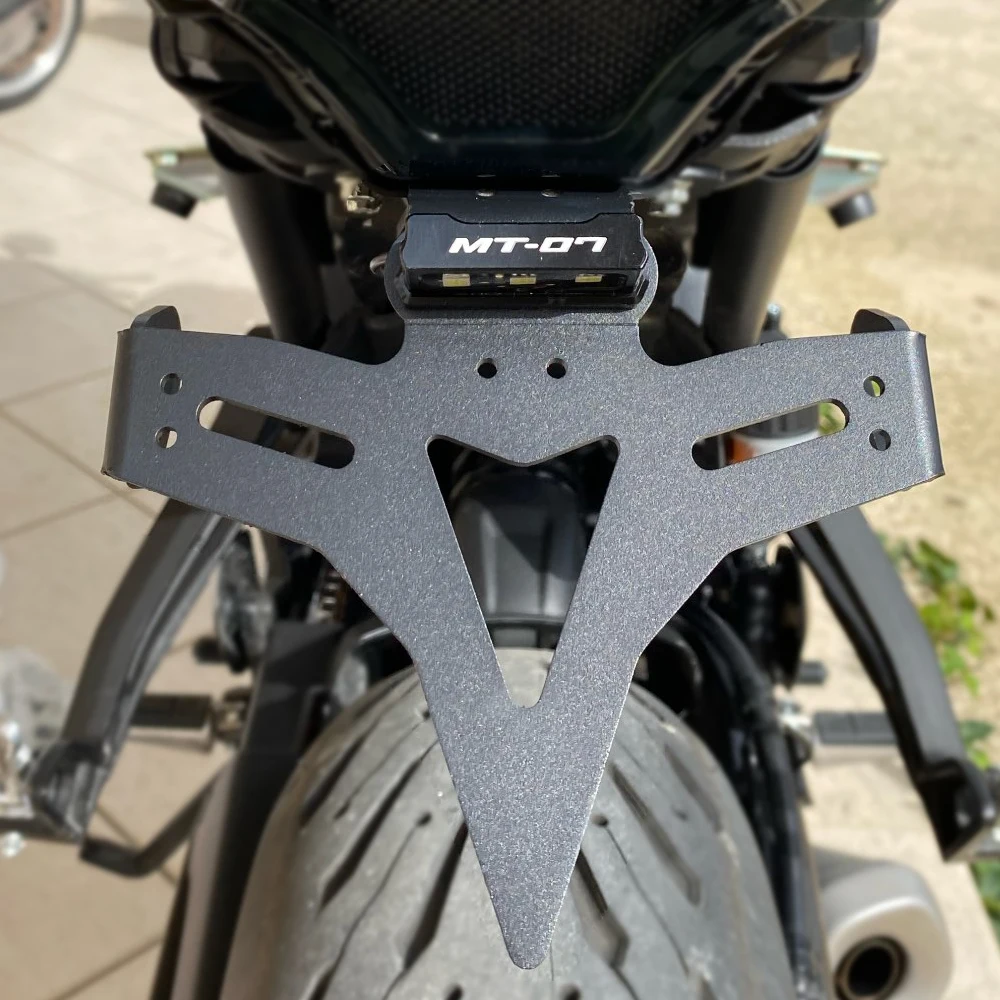 

For Yamaha MT-07 FZ-07 MT07 2013-2021 2018 2019 2020 Motorcycle License Plate Holder Fender Eliminator Registration Bracket